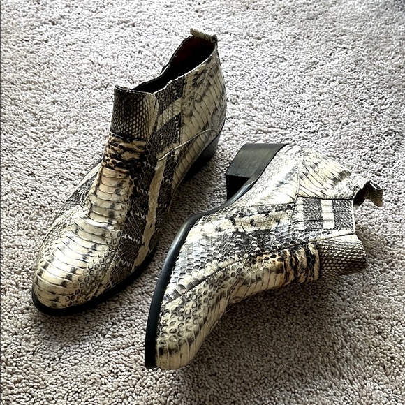 Vintage Real Snakeskin Men's Ankle Boots - Picture 4 of 8